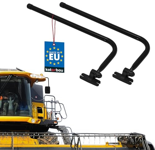 KOTARBAU Set di 2 supporti per specchio 40 x 15 cm, braccio curvo per specchietto retrovisore esterno, trattore, roulotte, specchietto retrovisore, universale, camion, escavatore, roulotte