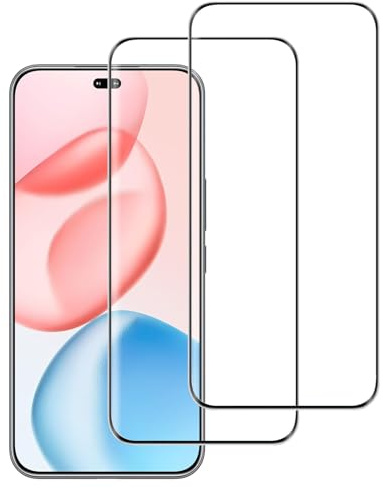 2 Pack for Honor 400 Pro Screen Protector Tempered Glass, 3D Curved Full Coverage Protective Bubble Free Screen Protector for Honor 400 Pro