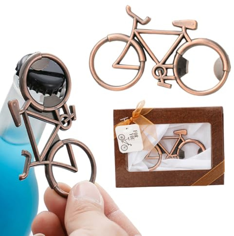 OUDQFCJ Abrebotellas de Acero Inoxidable (1 Unidad), Bicicleta, Esposo, Amigo, Padre, Abuelo, llaveros Personalizados, versátil y Duradero, Boda, cervecería, Navidad