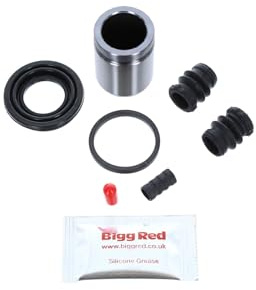 Bigg Red - Rear Brake Caliper Rebuild Repair Kit + Pistons - Compatible with Hyundai Tucson 2004-2010