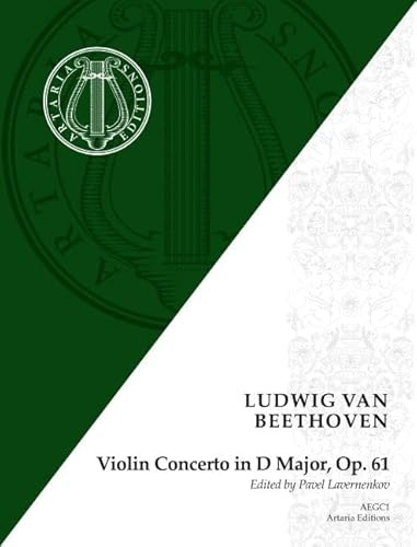 Konzert für Violine in D-Dur: op. 61. 3 Violinen, Flöte, Oboe, Klarinette, Fagott, Horn, Klavier, Viola, Violoncello, Kontrabass. Partitur.