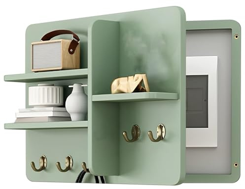 BDXZJ Tapa Contador Estante Decorativo De La Cubierta La Caja del Panel Eléctrico Cubrecontador para Ocultar La Caja del Disyuntor, Alimentación, Interruptor Blindada A,40x30cm
