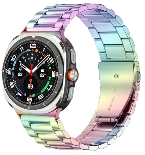 Issinlky metallarmband för Galaxy Watch Ultra 47mm (2025/2024), rostfritt stålarmband för Galaxy Watch Ultra 47mm smartklocka