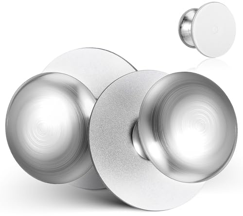 Alipis Set di 2 maniglie adesive in acciaio inossidabile per cassetti e ante dell'armadio, installazione senza foratura, adatte per porte scorrevoli e vetri, uso cucina