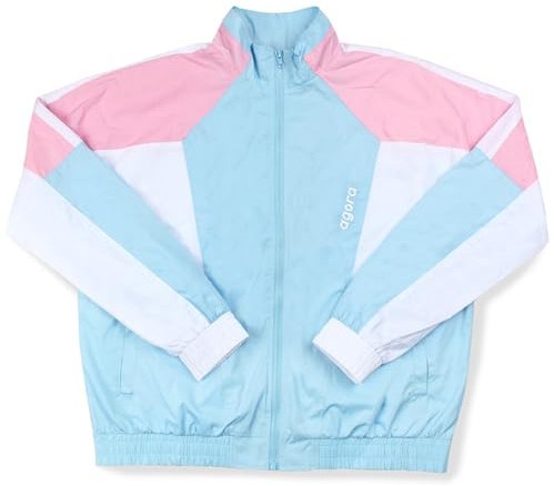 Agora Vantage Windbreaker Jacke Retro 80er 90er Neon