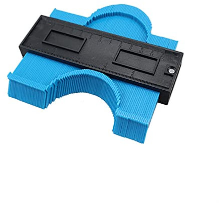 Outils de travail du bois, Outil de mesure for charpentier, Duplicateur de jauge de forme Gabarit de duplication de profil Gabarit de contour Duplicateur de copie de contour en plastique Règle de l'ou