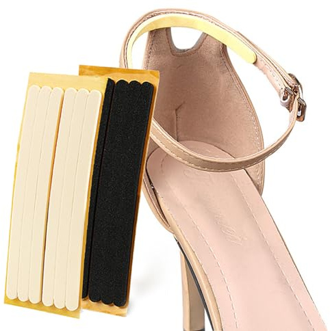 NICENEEDED 2 insert de Coussin pour Sangle de Chaussure., Doublures de Talon, Coussinets de Talon Adhésifs, Sangles Antidérapantes, Protège-Pieds, Fines Rayures