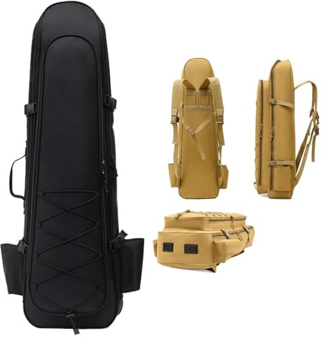 Gewehrtasche 2 Langwaffen, Taktische Rucksack, Luftgewehr, Pistolentasche, Waffenkoffer, Pistolenkoffer Wanderrucksack Jagdausrüstung Für Jagd, Angeln, Schießsport