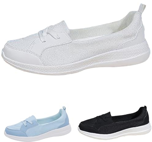 Luckywaqng Zapatillas ortopédicas para mujer, zapatos descalzos, extraanchas, para correr, tenis, calle, zapatos descalzos, cómodos, para correr, deportes, caminar, para actividades al aire libre y