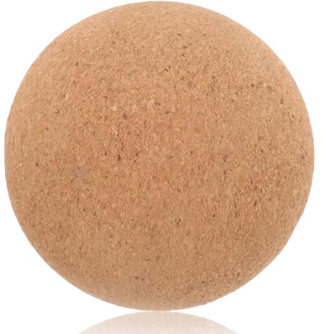 Generisch Rückenmassageball Kork 6cm Faszienball für Nacken Fuß und Muskelentspannung Fitness Massagegerät zur Triggerpunkt und Akupunkturmassage