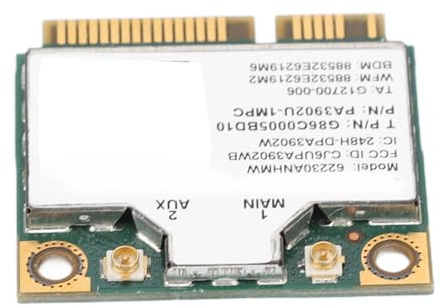 Sxhlseller Carte Réseau Fil Double Bande Haute Vitesse 300 Mbps pour Ordinateur Portable, Connexion Stable Mini Carte Réseau PCIE pour Réseaux 2,4 GHz et 5 GHz, Plug and Play pour la Plupart des