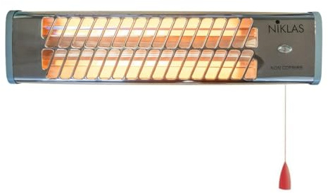Kekai KT0505 - Riscaldatore Elettrico da Parete, 2 Barre, 600/1200 W, 53 x 13 x 16 cm