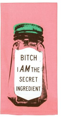 Blue Q B-h I Am The Secret Ingredient Dish Towel - Funny Kitchen Towels, 100% Cotton, Durable, Soft & Super Absorbent, Machine Washable, Screen-Printed, Vibrant Colors, Gift Ideas, Size 28 x 21