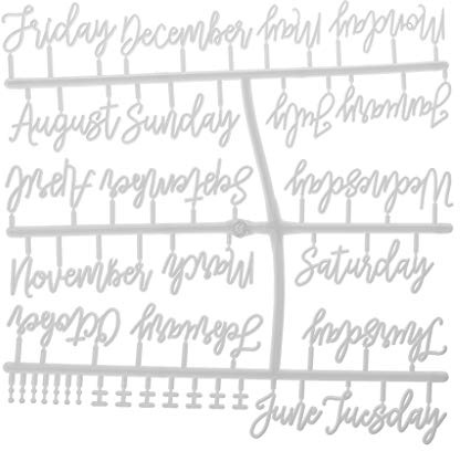 Misright Plastic Letter Board Letters Characters for Felt Letter Board Month Week Letters for Changeable Letter Board