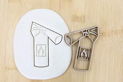 my3dbase GmbH Feuerlöscher cookie cutter Fondant Keksstempel/ Ausstechform keksausstecher PLA ca.8cm