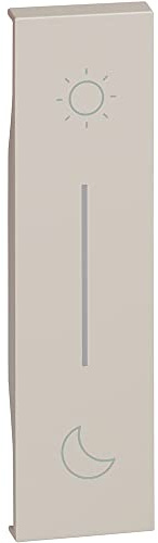 Bticino KM41 Cover con Simbolo Notte&Giorno, Serie Living Now, da Applicare su Comando Scenario Wireless (Art. K4574CWI), Cover Illuminabile, 1 Modulo, Colore Sabbia, Made in Italy