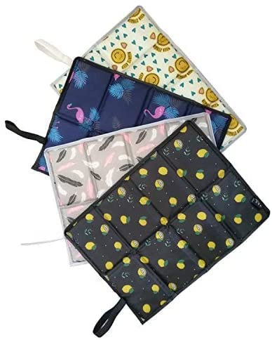 Sitzkissen Outdoor Faltbar, Thermo Sitzkissen Faltbar, XiXiRan Sitzunterlage Outdoor Kinder Erwachsene, Wasserdicht und Warm, Waschbar, für Outdoor Garten Camping Picknick Wander (4 Pcs-4 Stile)