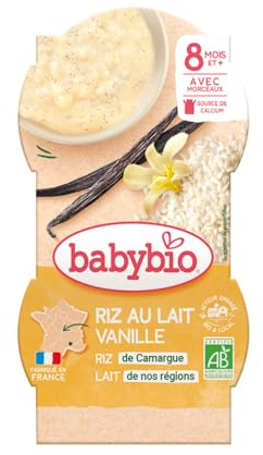 Babybio riz au lait vanille 2x100g