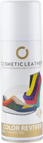 Cosmic Leather Spray Reavivador Zapatos Ante Tela y Nubuck Renueva el Color Marrón Claro Protege y Reaviva Secado Rápido Resultado Duradero 200 ml