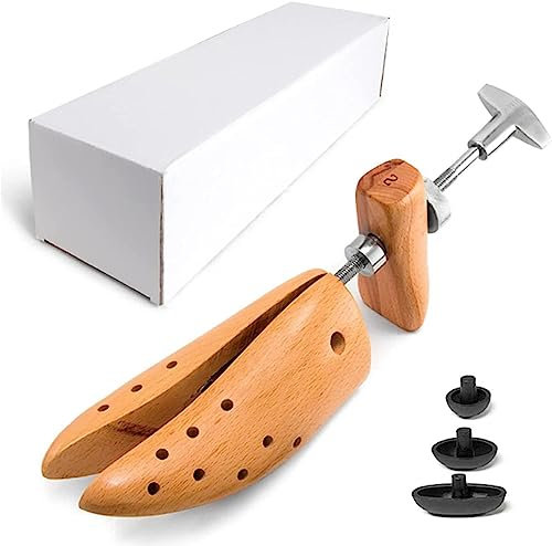 REVAHI 1 Pc Shoe Stretcher Wooden Shoes Tree Shaper Rack Adjustable Wood Flats s Boots Expander Trees Size S/m/l/xl Man Women