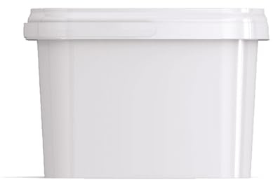 Lubrisolve White Rectangular 5 Litre Bucket and Lid