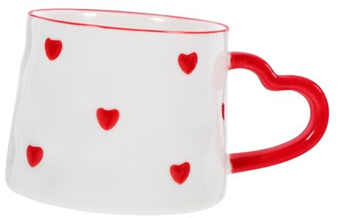 Ciieeo Tazza Da Caffè in Ceramica Cappuccino Espresso Tazza Carina Latte Tè Grande Capacità Bevande Calde Utilizzo Quotidiano Pulizia Facile