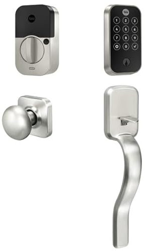 Yale Assure Lock 2 Touch con Wi-Fi e maniglia Ridgefield in nichel satinato