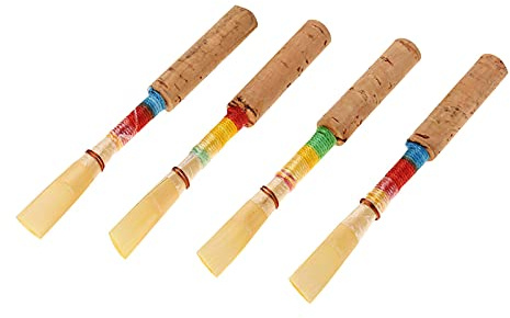 Oboenrohr mit Langer Lebensdauer, 4 Stück, mit Kunststoff-Aufbewahrungsbox, Hervorragender Klang, Einfach zu Bedienen für Oboenspieler