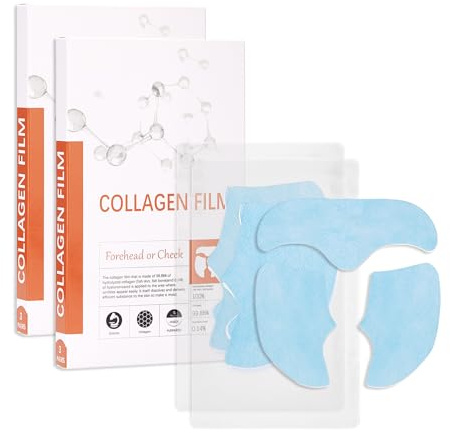 Kollagen Mask, Soluble Protein Mask, collagen filmmask för lyftning trådlyft för att strama upp huden, främja absorptionen av ansiktsmatssensen, lyft käftlinjen (2 lådor)