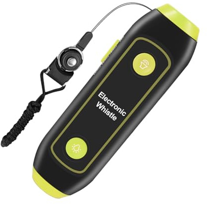 Silbato al aire libre,Silbato de árbitro - Silbato electrónico de seguridad para acampar,Silbatos electrónicos de alto volumen de 120-150 Db, silbato de seguridad portátil con volumen de 120Db para mo