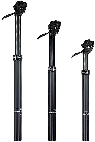 DONGLING SattelstüTze 1 Stück Dropper Sattelstütze Manueller Federweg 175 mm 125 150 Höhenverstellbar 27,2 30,9 31,6 MTB-Fahrradhebelsteuerung SattelstüTze Gefedert(31.6x175 and Adapter)