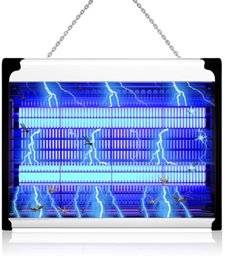 Lampara Antimosquitos, Mata Mosquitos Electrico, Antimosquitos Electrico, Mosquito Lampara con Luz UV, Matainsectos Eléctrico para Hogar Cocina Restaurante Panadería Balcón Garaje Oficina (4W)