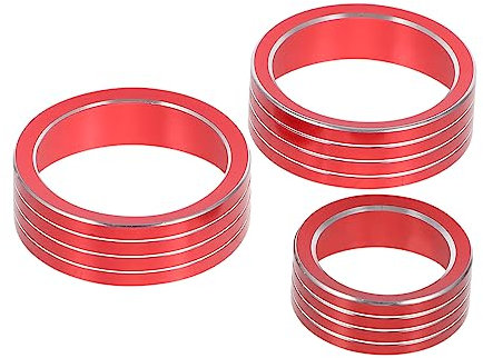 GRIRIW 3stücke Teiliges Drehknopf Abdeckung Für Dekorative Innenraumschutzhüllen Rot Anti-scratch Und Langlebig