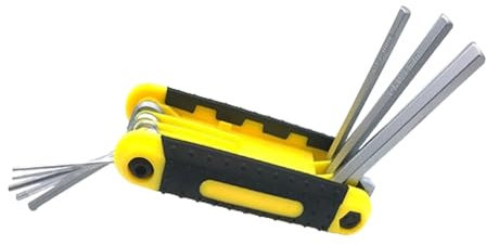 Juego de llaves hexagonales plegables, juego de llaves Allen plegables para montaje de equipos fotográficos, reparación de bicicletas