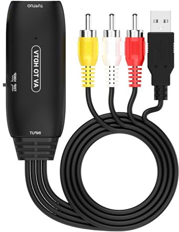 Storage Bag Convertitore HDTV compatto per collegare dispositivi vintage a moderni televisori HD e monitor 720p 1080p