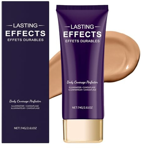 HERBENJOY Body Coverage Perfector, Body Camouflage and Illuminator Full Coverage Waterproof Concealer for Legs & Body,Tattoo Cover Up Makeup, Long-Lasting No Transfer Body Foundation, Medium