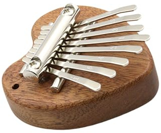 Tragbares Daumenklavier aus Holz, 8 Tasten, Daumenklavier, Finger, Musik-Fingerklavier, Klanginstrumente, Geschenke für Kinder