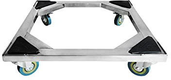 Waschmaschine Sockel Untergestell, Robuster Waschmaschinenständer, multifunktionaler, beweglicher Kühlschranksockel, 40–62 cm, wahlweise mit mobiler Rolle mit 4 Feststellrädern für Aktenschrank und G