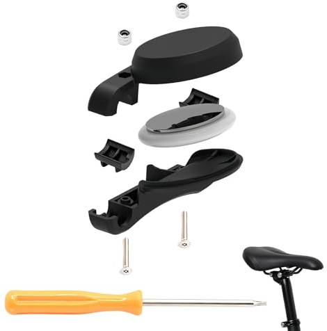Nevoluxer Support pour AirTag vélo – Support pour AirTag dissimulé sous la Selle, Accessoire antivol GPS pour AirTag vélo Compatible VTT et vélos de Course
