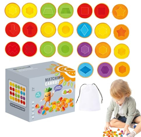 Generico Uova da Abbinare | Gioco Forme E Colori per Bambini | Giocattolo Educativo per Bambini Sviluppo Abilità Logiche attività Compleanno