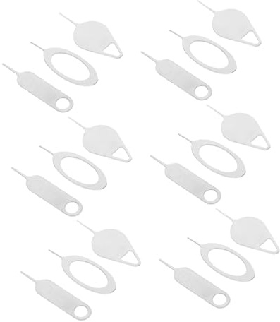 FUTUREORYY 100 pièces Lot Aiguilles Éjecteur Sim Acier Inoxydable Argenté Outil Retrait Carte Sim pour Téléphones et Broches Pratiques pour Éjecter Plateau Clé Retirer