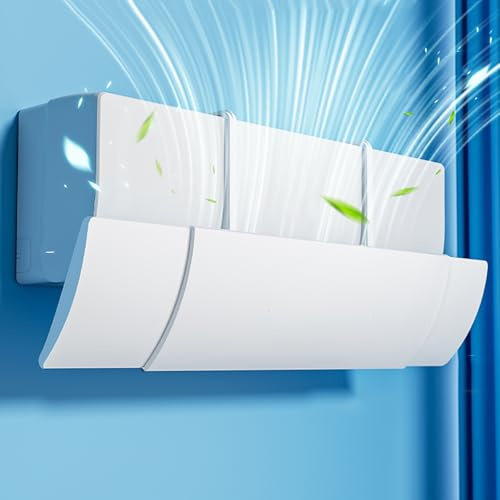 Deflector de Aire Acondicionado Ajustable, Deflector de ventilación de CA de 28 a 43 Pulgadas for Aires acondicionados Split