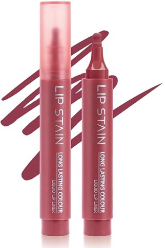 Erinde Tattoo Lip Liner Matte, Wasserfester Lip Marker, Langanhaltend und Hochpigmentiert, Präzise Spitze für Definierte Lippenkonturen, No Transfer & Smudgeproof, Nude Lipliner #04