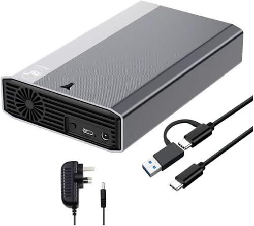 ModusTech 8TB Desktop External Hard Drive (NOT-PORTABLE) — Vault USB-C 3.1 (5Gbps) High-Speed HDD for PC, Mac, Laptop & Console, Backup Storage, 2-Year Warranty