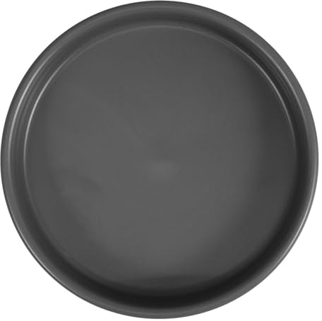 KAILIKETIY Sottovaso in Ceramica Opaco Grigio per Piante D’Appartamento, Vassoio Resistente per Vasi Grandi, Base Antigoccia per Giardinaggio Interno e Protezione Pavimenti