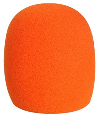 Gemini _ Mall® 45-mm-Schaumstoff-Mikrofon-Windschutz, Mikrofonbezug, erhältlich in 5 Farben orange Orange Einheitsgröße
