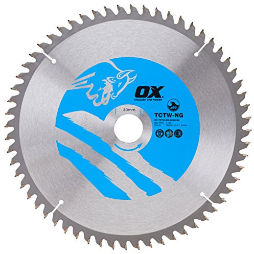 OX Wood Cutting Negative Rake Circular Saw Blade 260/30mm, 60 Teeth ATB