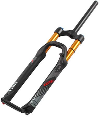 HIOD Forcelle MTB Bicicletta Forchetta Bicicletta Sospensione Pompa D'urto Controllo della Spalla Smorzamento della Regolazione del Rimbalzo Mountain Bike Forchetta,Black-A,29-inch