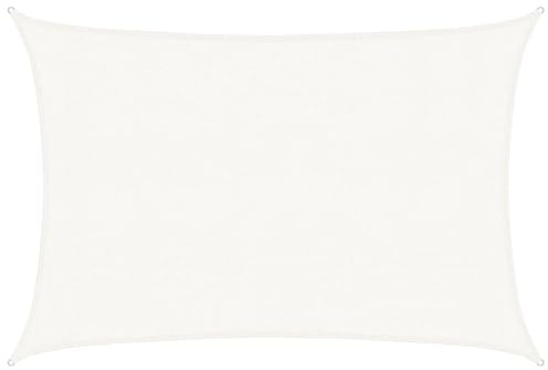 vidaXL Vela Parasole 160 g/m² Bianca 3x5 m in HDPE