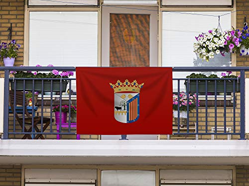 Oedim Bandera de Salamanca Sin Palo | 150x85cm | Reforzada y con Pespuntes | Bandera con 4 Lazos y Resistente al Agua